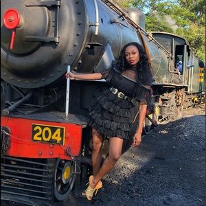 ONE of A Kind-Chic black cocktail dress